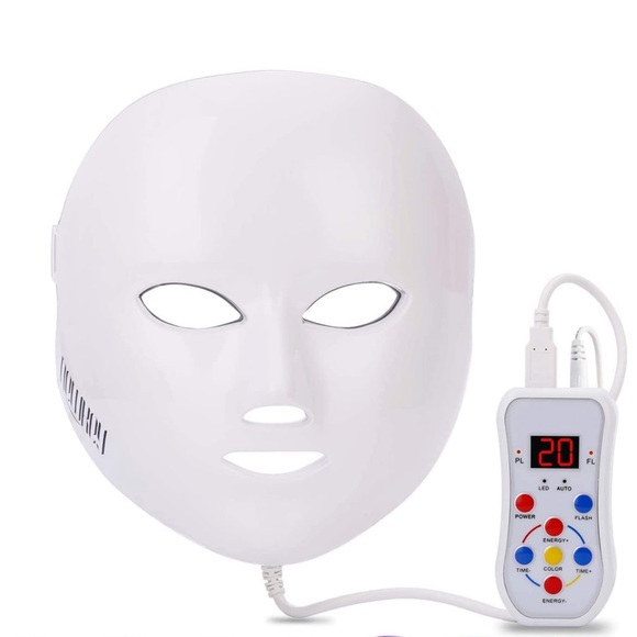 Skincare Newkey Led Face Mask Light Therapy 7 Led Light Therapy